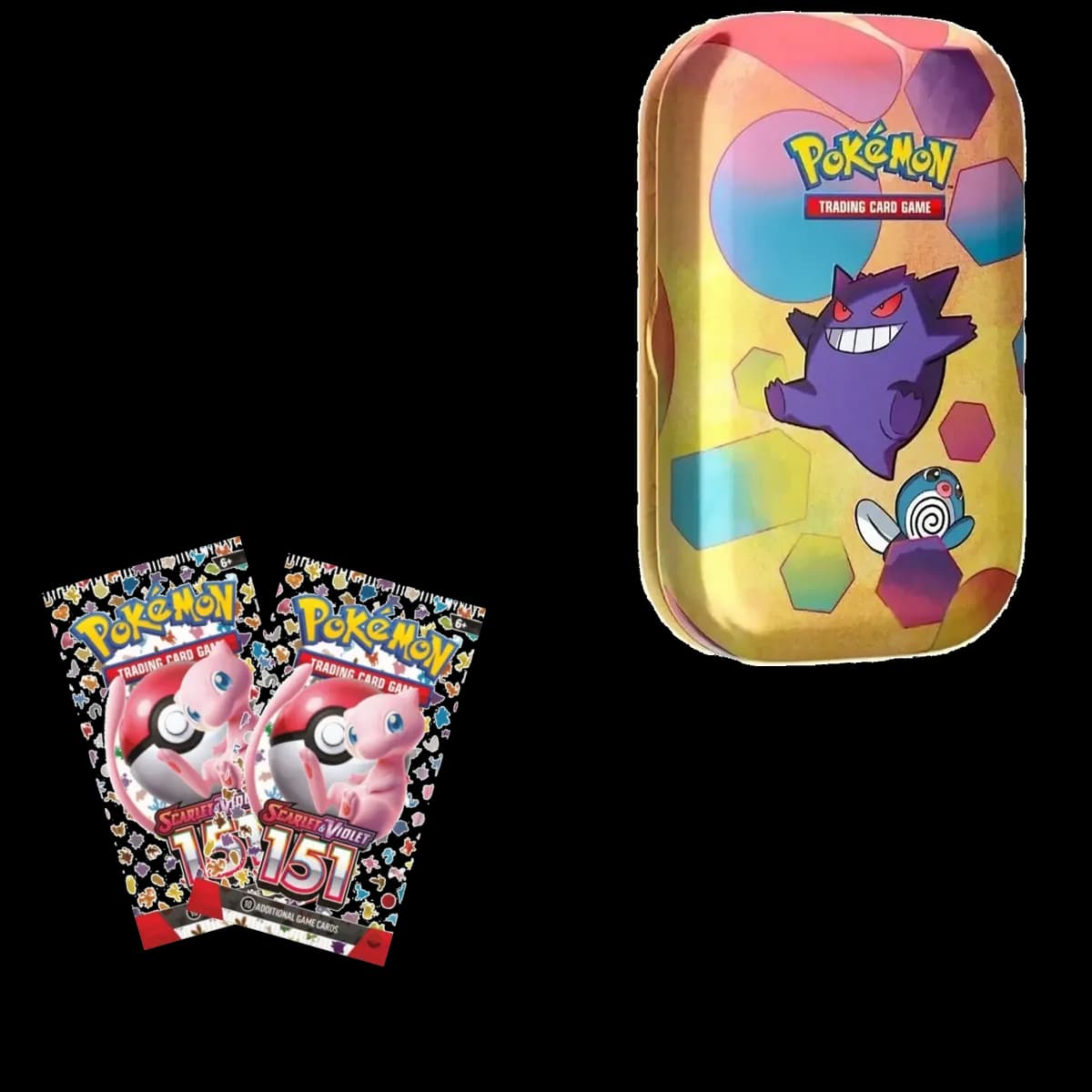 Pokemon TCG 151 Mini Tin - Gengar & Poliwag - Resim 2