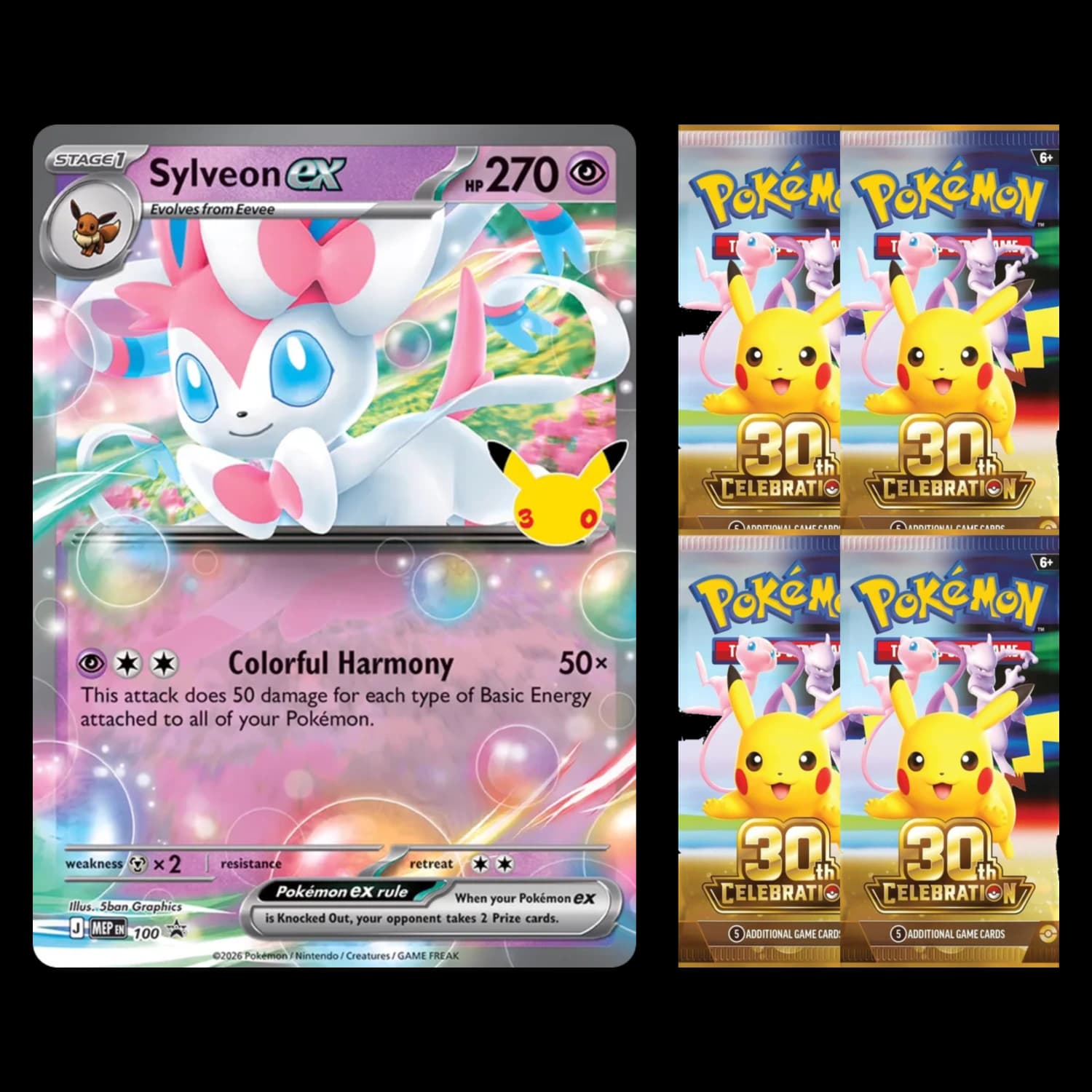 30th Celebration Sylveon ex Box - Resim 2