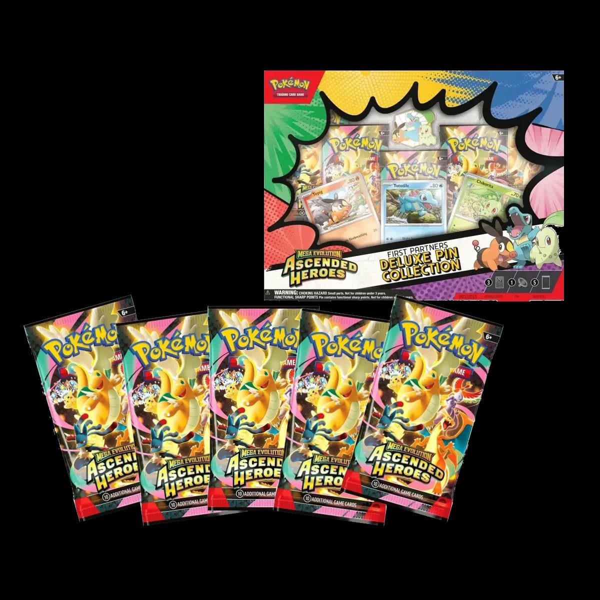 Pokemon TCG Mega Evolution Ascended Heroes İlk Eşler Deluxe Pin Collection - Resim 2