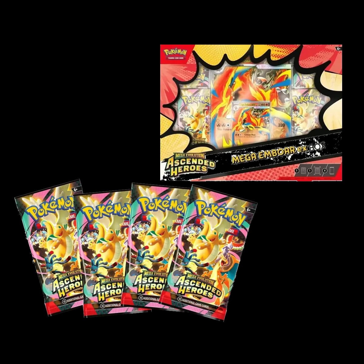 Mega Evolution Ascended Heroes Mega Emboar ex Box - Resim 2