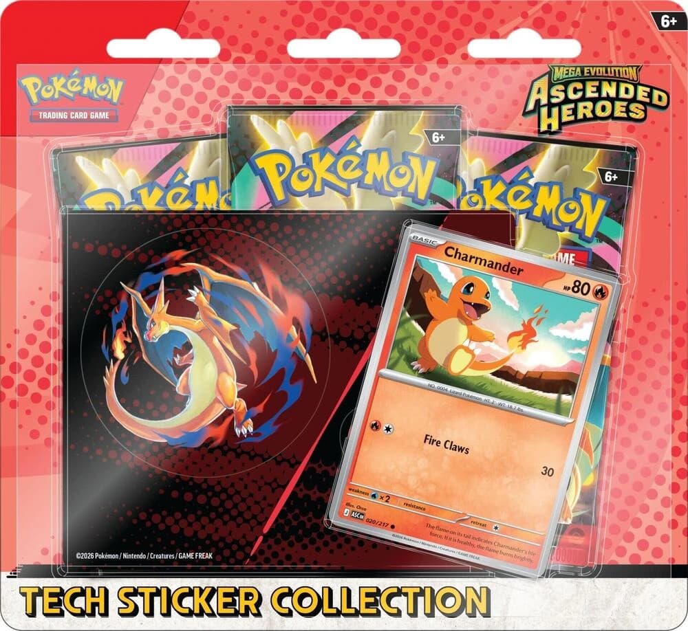 Pokemon TCG Mega Evolution - Ascended Heroes Tech Sticker Collection (Charmander)