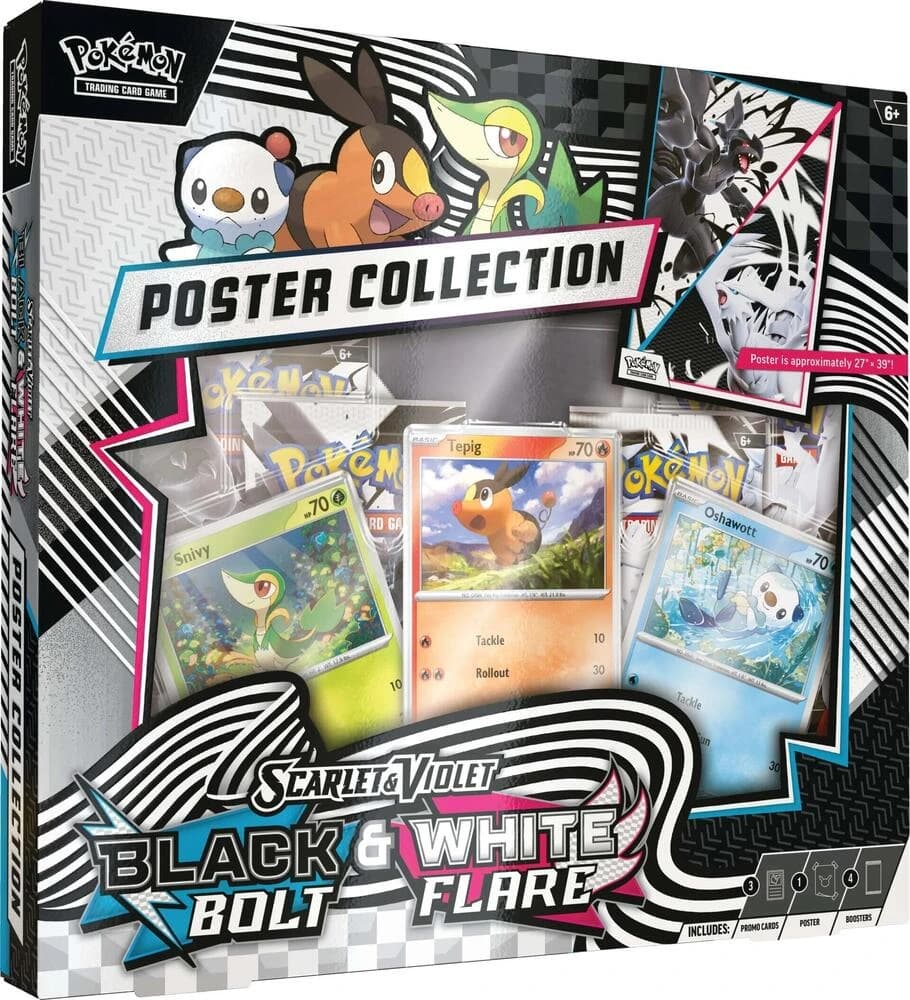 Pokemon TCG Scarlet & Violet Black Bolt Unova Poster Collection - Resim 1