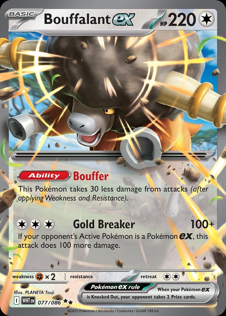 Bouffalant ex - White Flare 077/086 - Resim 1