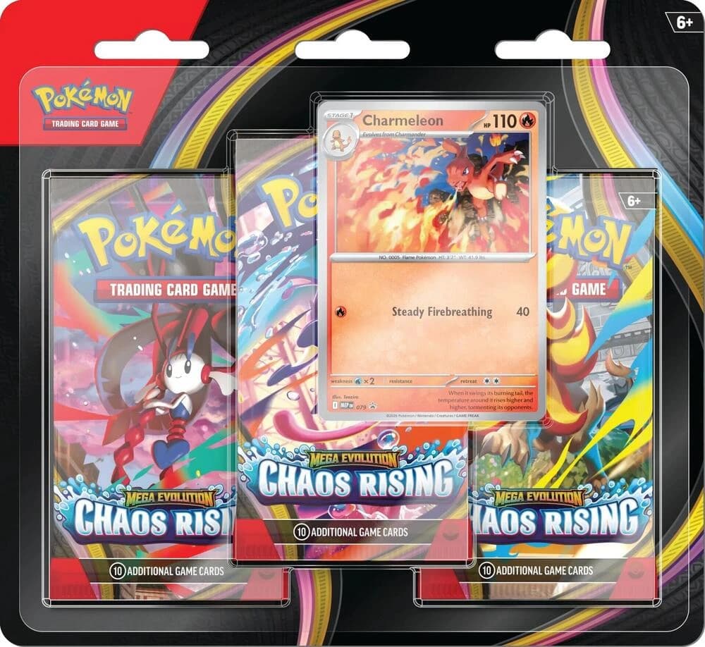 Pokemon TCG Chaos Rising 3'lü Blister Paket - Charmeleon