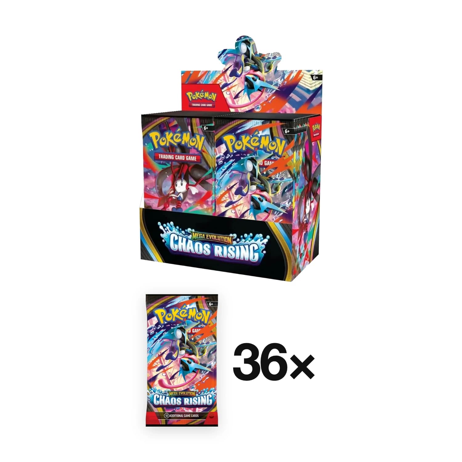 Pokemon TCG Mega Evolution Chaos Rising Booster Box (36 Paket) - Resim 2
