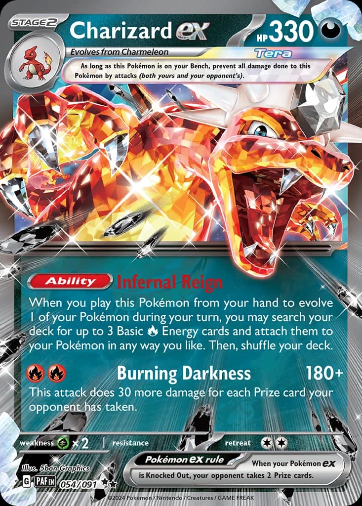 Charizard ex - Paldean Fates 054/091 - Resim 1