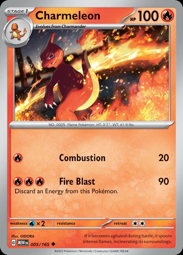 Charmeleon - 151 005/165 - Resim 1