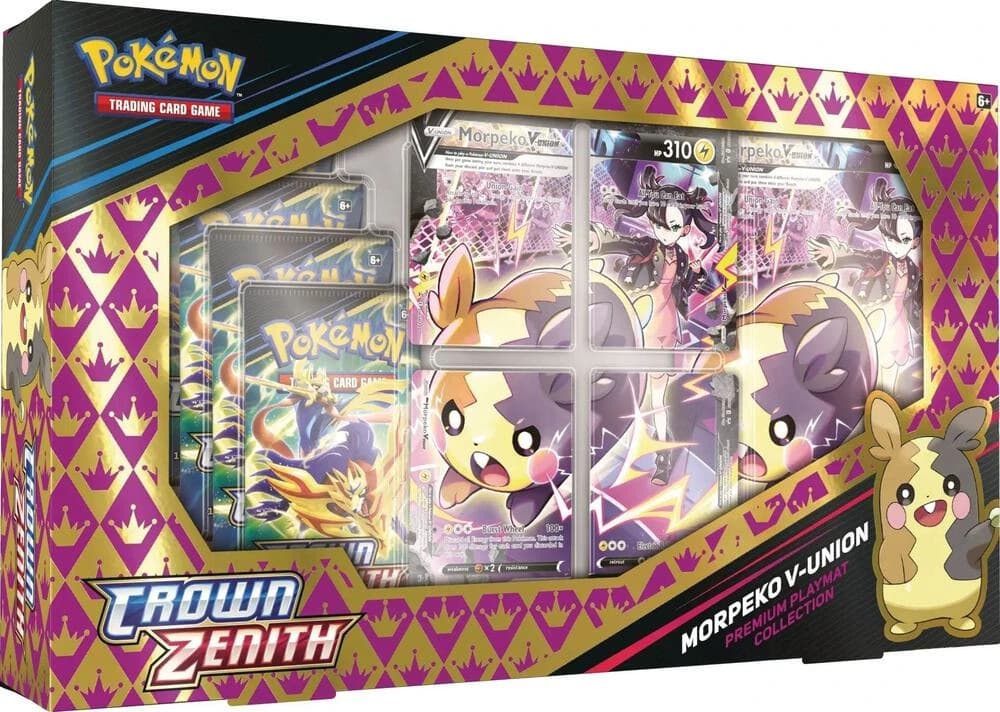Pokemon TCG Crown Zenith Morpeko V-UNION Playmat Premium Collection - Resim 1