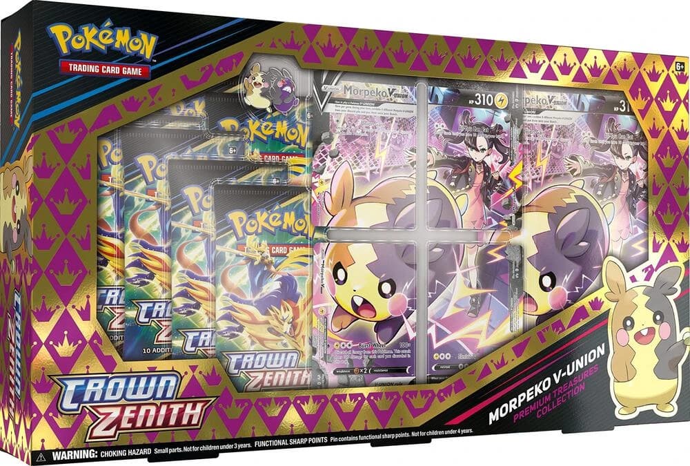 Pokemon TCG Crown Zenith Morpeko V-UNION Premium Treasures Collection - Resim 1