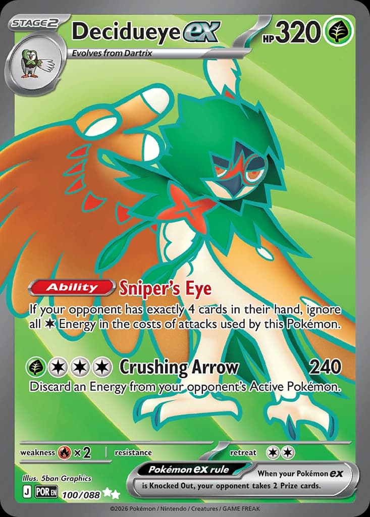 Decidueye ex - 100/088