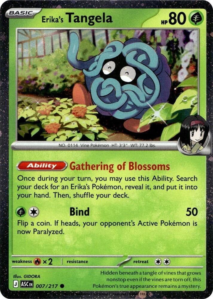Erika's Tangela - 007/217 Cosmo Holo - Resim 1