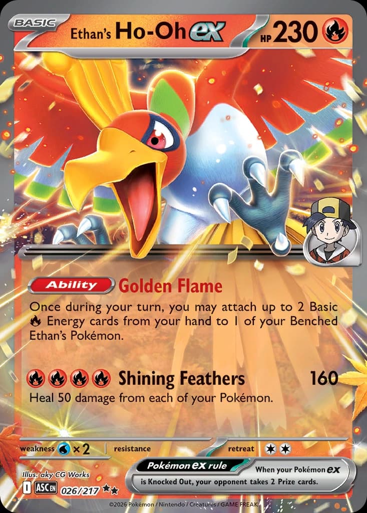 Ethan's Ho-Oh ex - Ascended Heroes 026/217