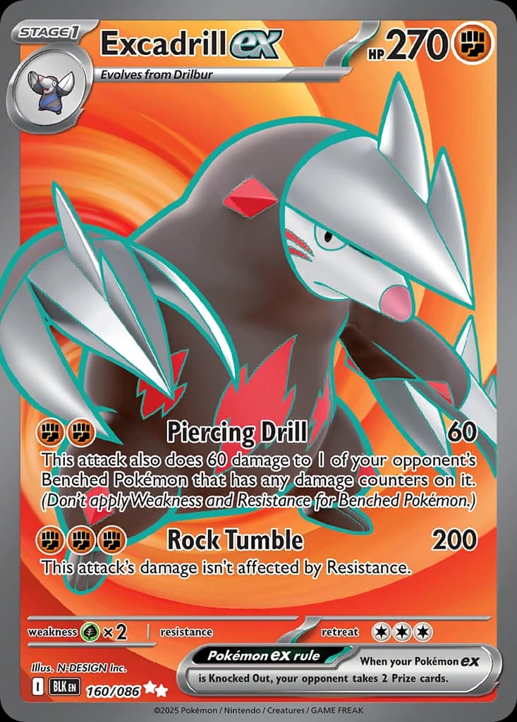 Excadrill ex - Black Bolt 160/086 - Resim 1