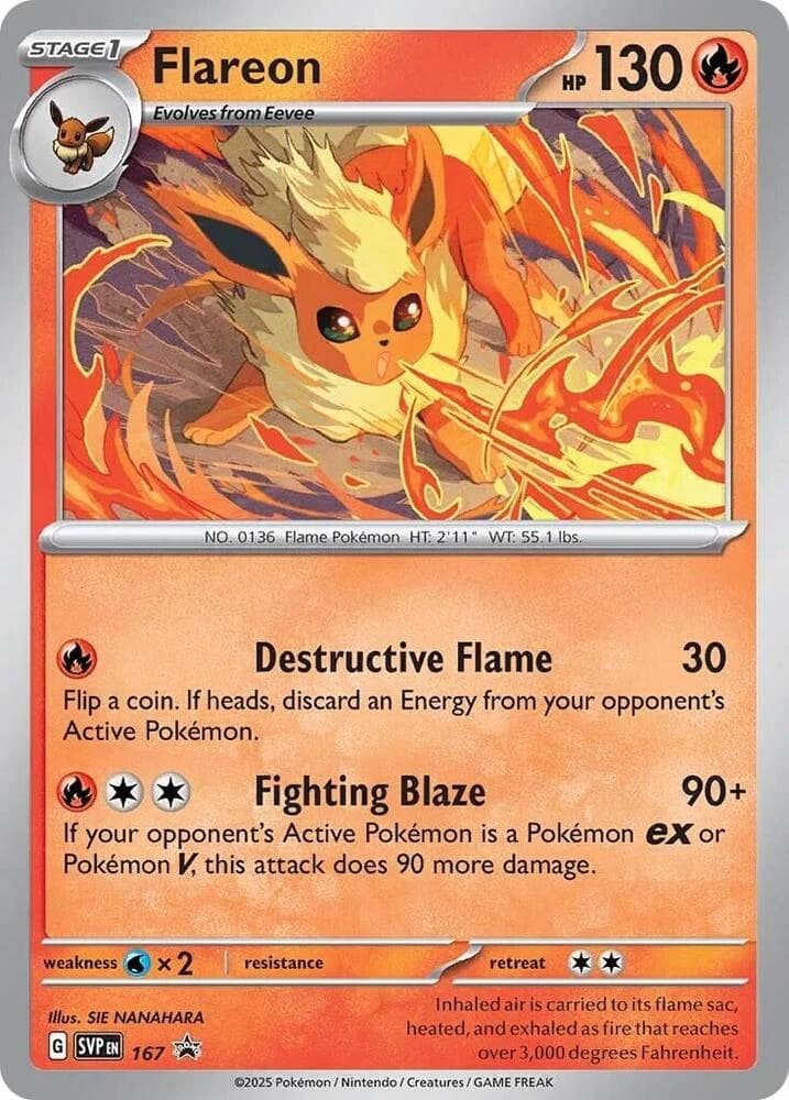 Flareon - 167 Cosmos Holo