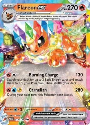 Flareon ex - Prismatic Evolutions 014/131 - Resim 1