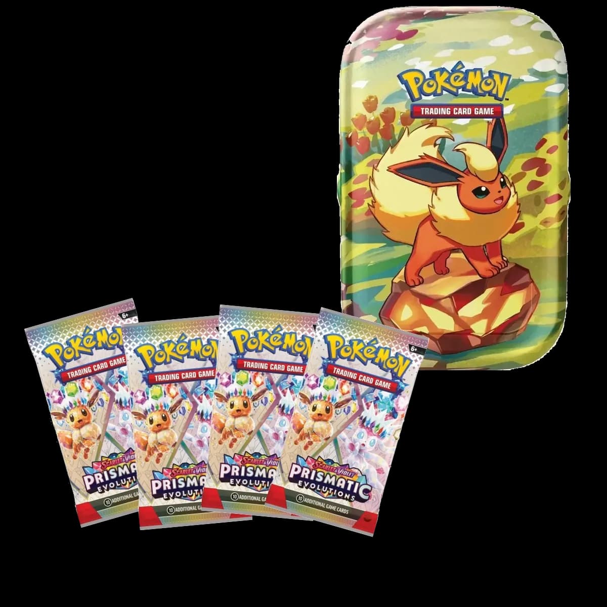 Pokemon TCG Prismatic Evolutions Flareon Mini Tin - Resim 2