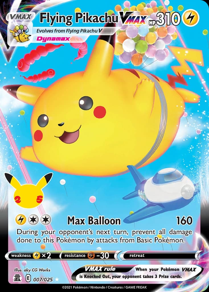 Flying Pikachu VMAX - Celebrations 007/025 - Resim 1