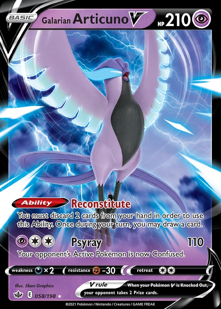 Galarian Articuno V - Chilling Reign 058/198 - Resim 1