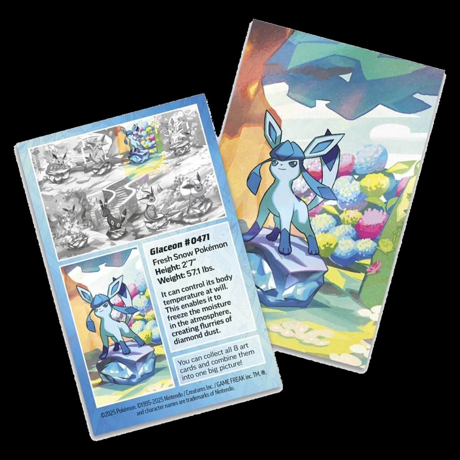 Pokemon TCG Prismatic Evolutions Glaceon Mini Tin - Resim 3