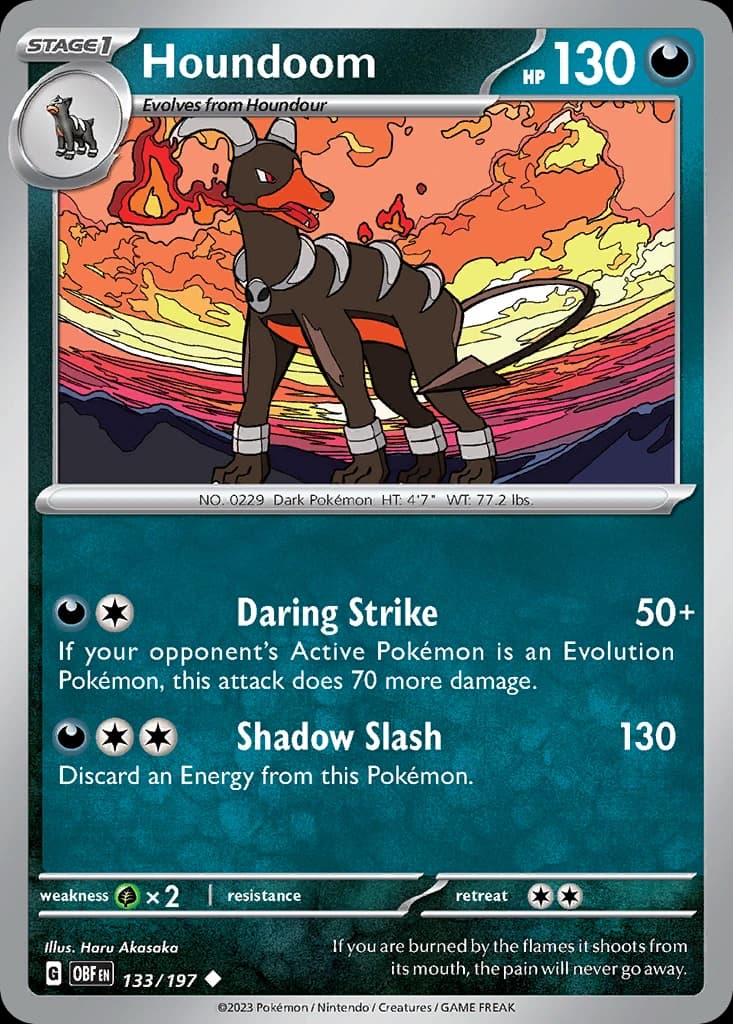 Houndoom - Obsidian Flames 133/197 - Resim 1