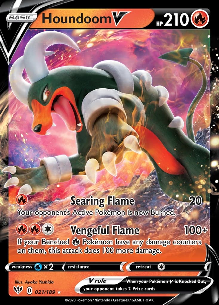 Houndoom V - Darkness Ablaze 021/189 - Resim 1