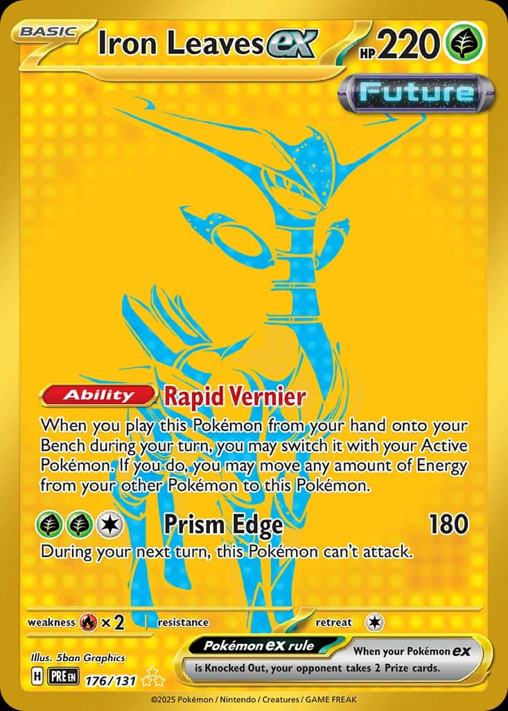 Iron Leaves ex - Prismatic Evolutions 176/131 - Resim 1