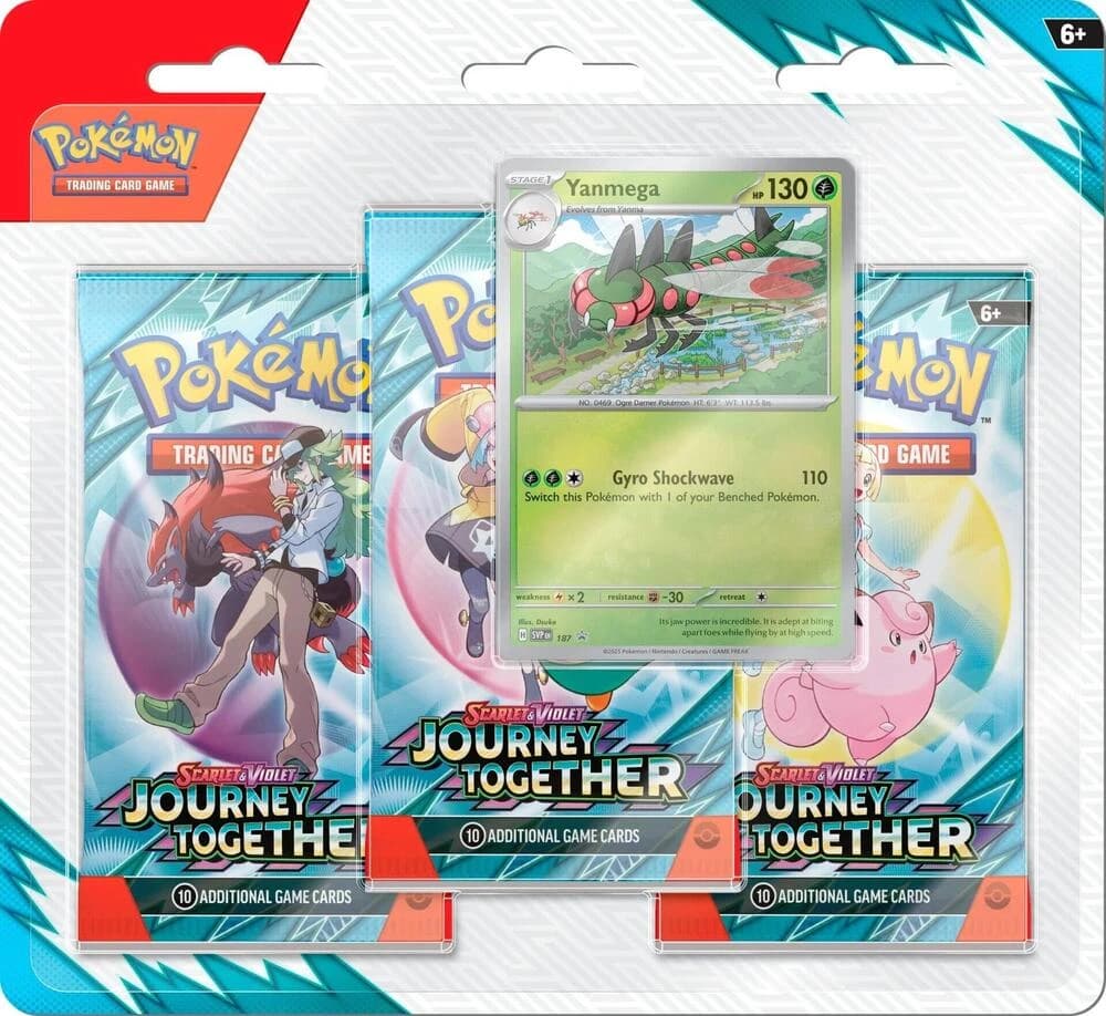 Pokemon TCG Journey Together 3'lü Blister Paket - Yanmega - Resim 1