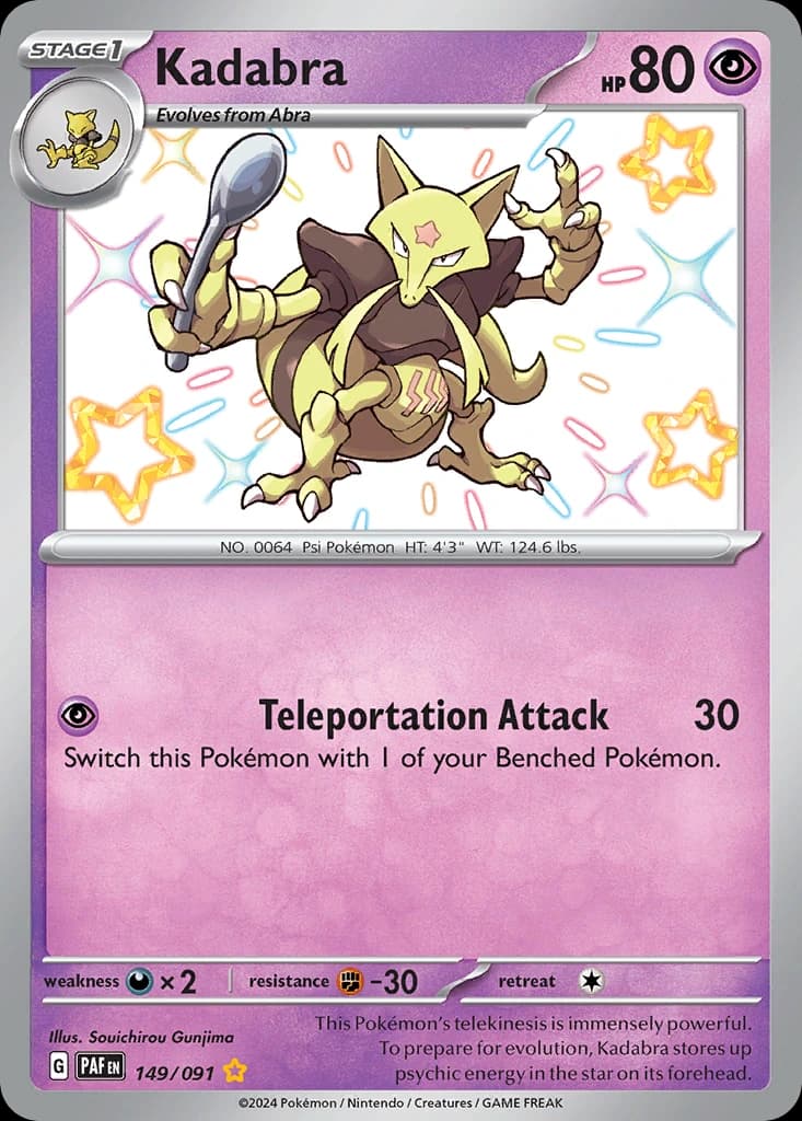 Kadabra - Paldean Fates 149/091 - Resim 1