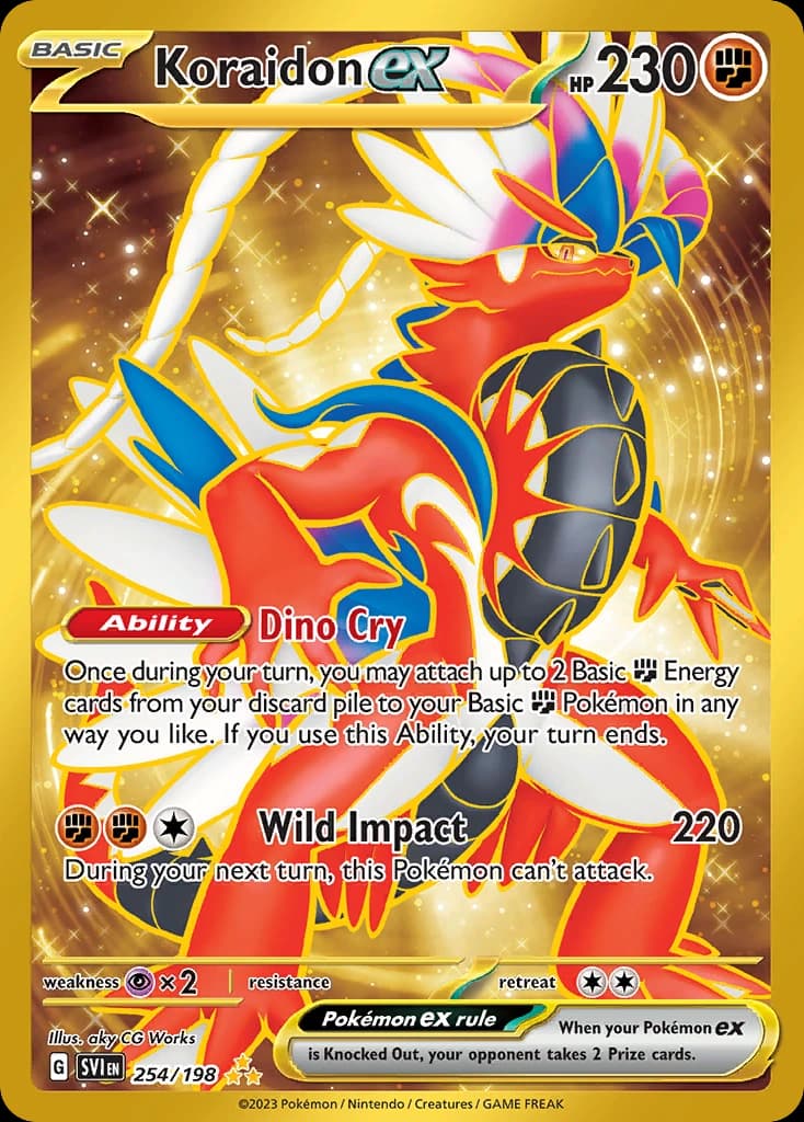 Koraidon ex - Scarlet & Violet 254/198 - Resim 1