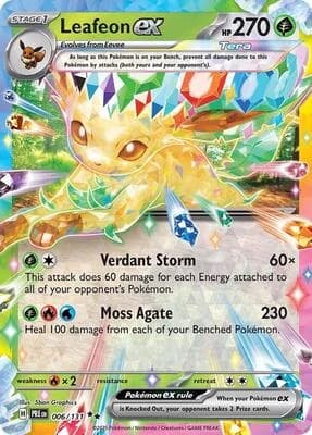Leafeon ex - Prismatic Evolutions 006/131 - Resim 1