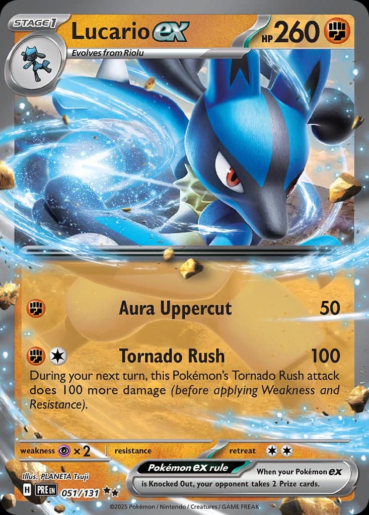 Lucario ex - Prismatic Evolutions 051/131 - Resim 1