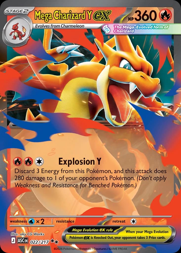 Mega Charizard Y ex - Ascended Heroes 022/217