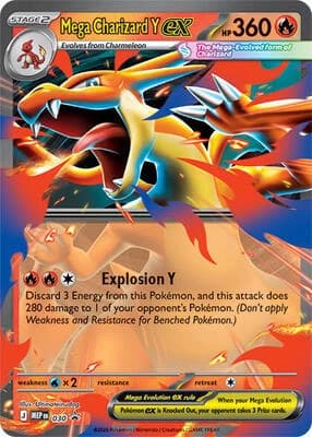 Mega Charizard Y ex - Mega Evolution Promo 030 - Resim 1