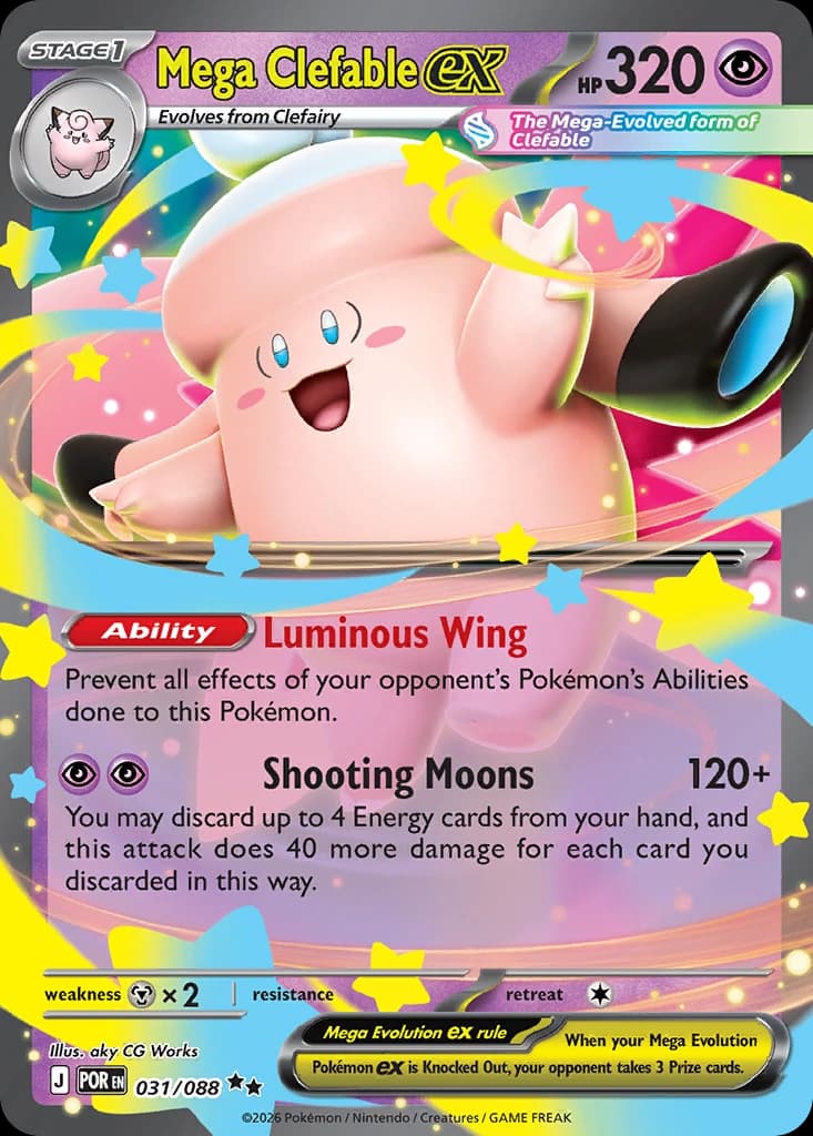 Mega Clefable ex - Perfect Order 031/088 - Resim 1