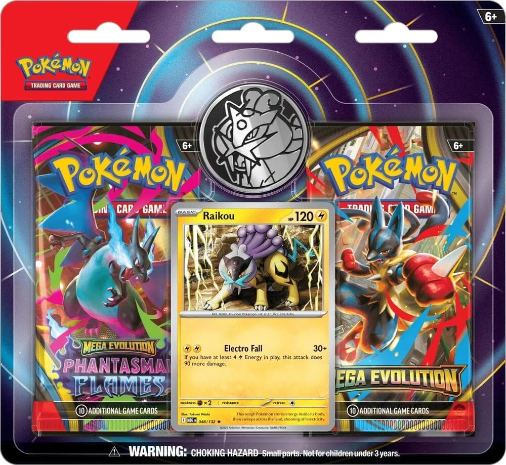 Pokemon TCG Mega Evolution 2'li Blister Paket - Raikou - Resim 1