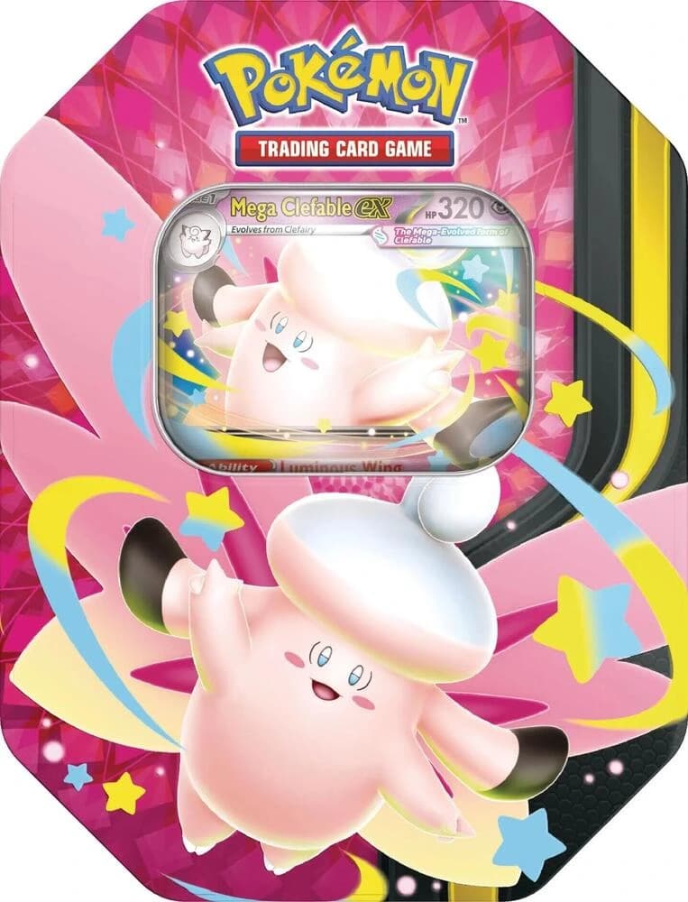Pokemon TCG Mega Evolution Moonlit Tin - Mega Clefable ex - Resim 1
