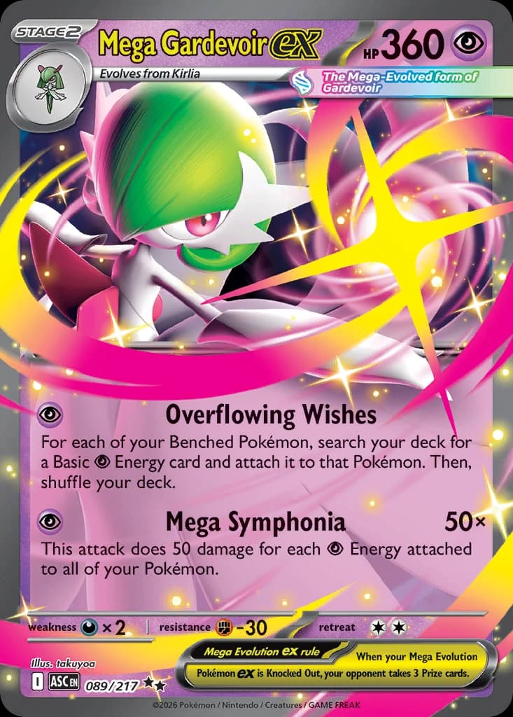 Mega Gardevoir ex - Ascended Heroes 089/217 - Resim 1