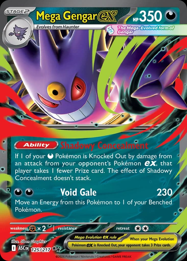 Mega Gengar ex - Ascended Heroes 125/217 - Resim 1