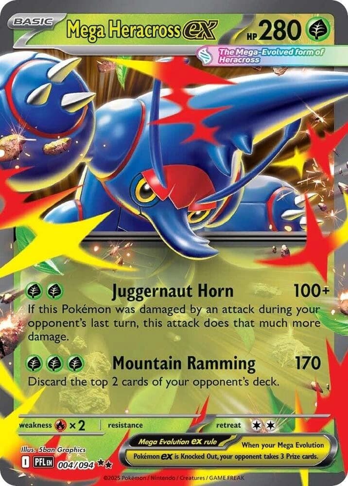 Mega Heracross EX- 004/094 - Resim 1