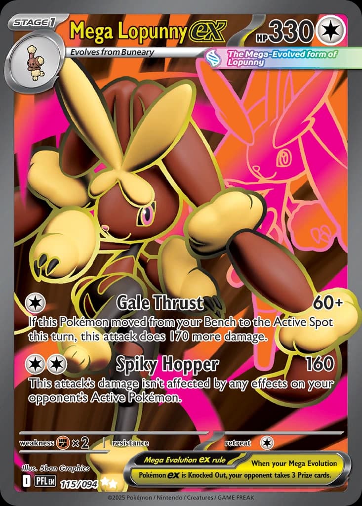 Mega Lopunny ex - Phantasmal Flames 115/094 - Resim 1