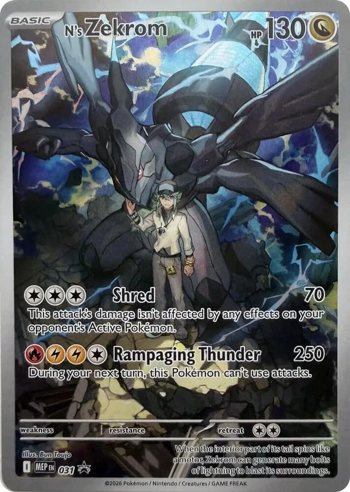 N's Zekrom - Mega Evolution Black Star Promos 031 - Resim 1