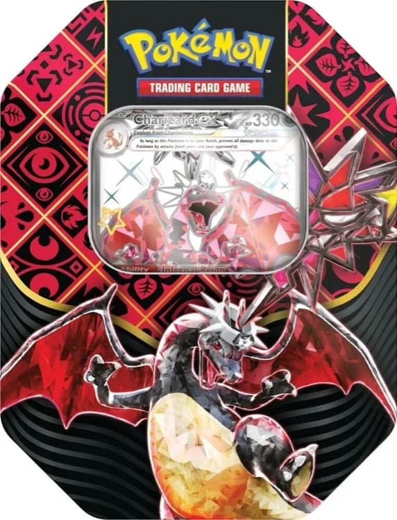 Paldea Fates Charizard ex Tin - Resim 1