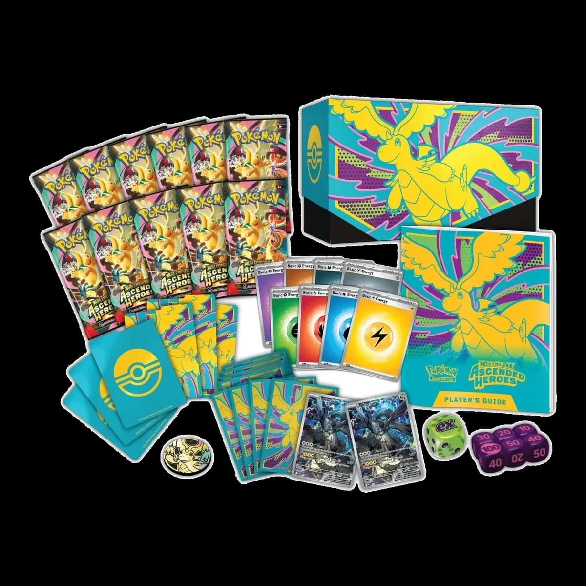 Pokemon TCG Mega Evolution Ascended Heroes Elite Trainer Box (Pokémon Center - 11 Paket) - Resim 2