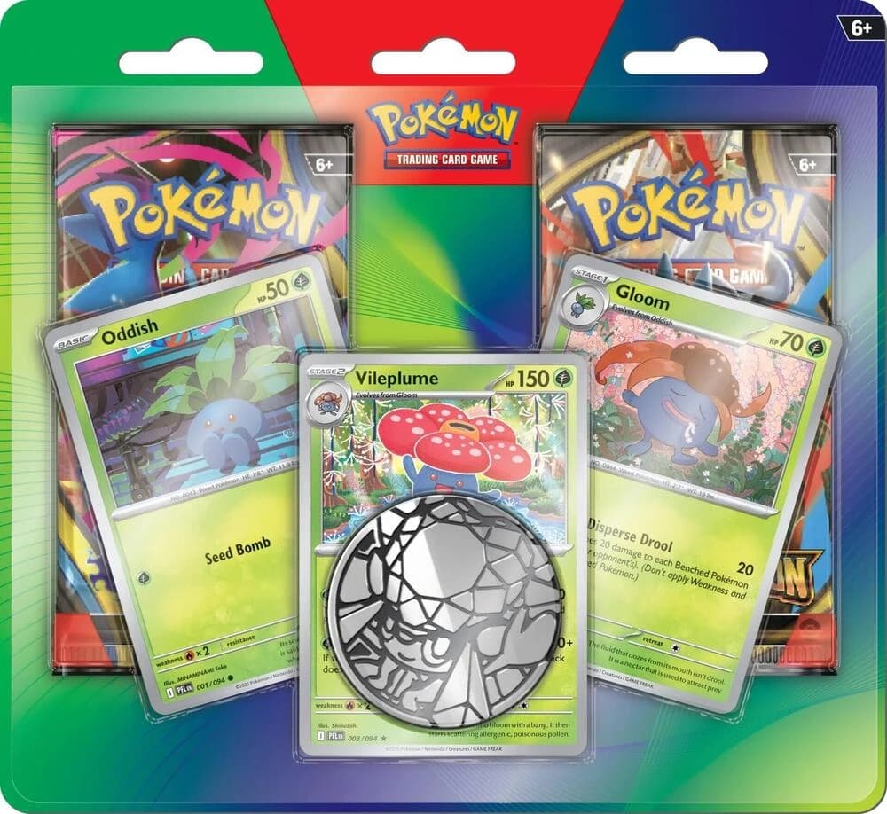 Pokemon TCG 2'li Blister Paket - Oddish, Gloom & Vileplume - Resim 1