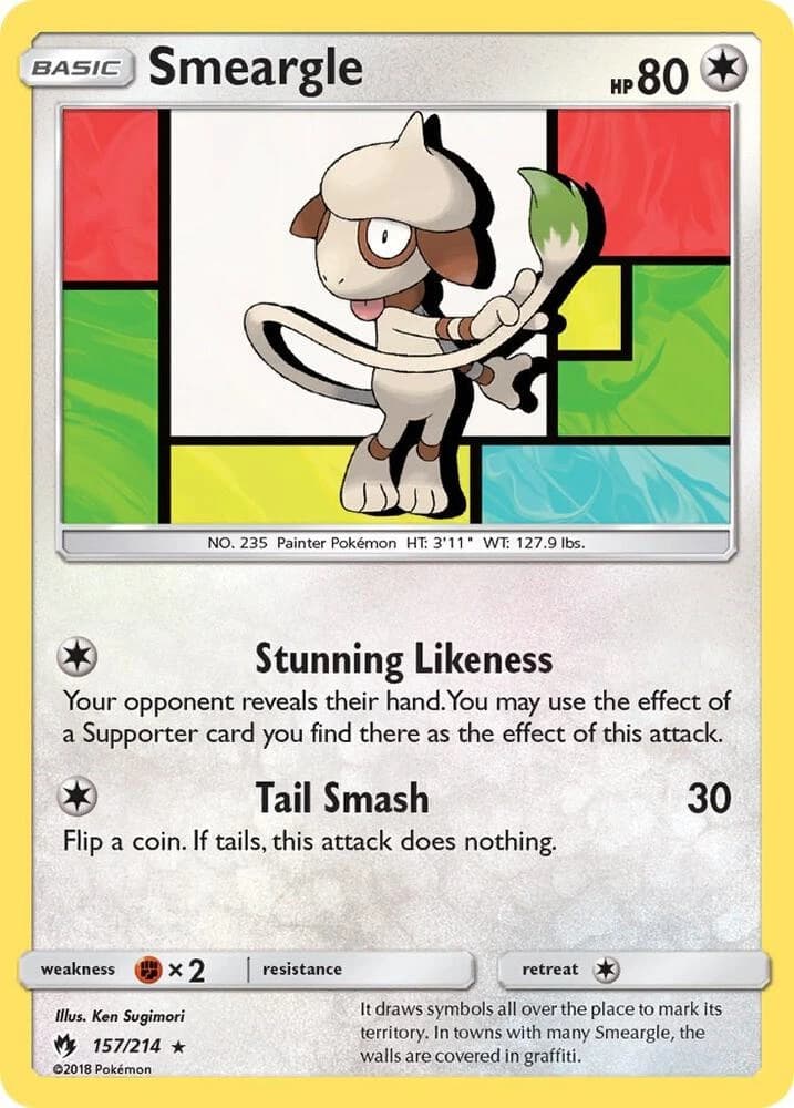 Smeargle (Reverse Holo) - Lost Thunder 157/214