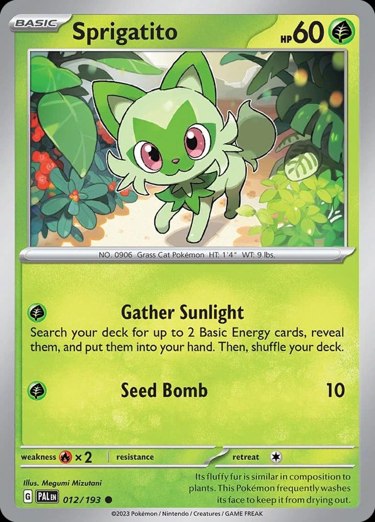 Sprigatito - Paldea Evolved 012/193 - Resim 1