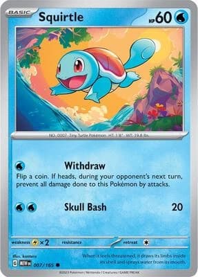 Squirtle - 151 007/165 - Resim 1