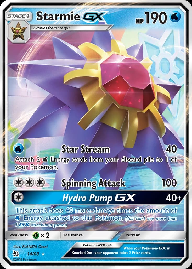 Starmie-GX - Hidden Fates 014/068 - Resim 1