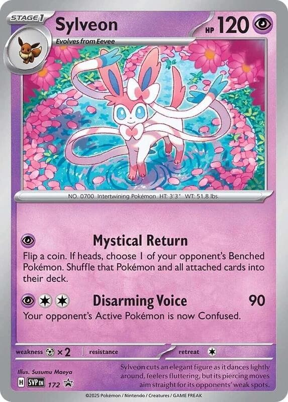 Sylveon - 172 (Cosmos Holo) - Scarlet & Violet Black Star Promos 172/284