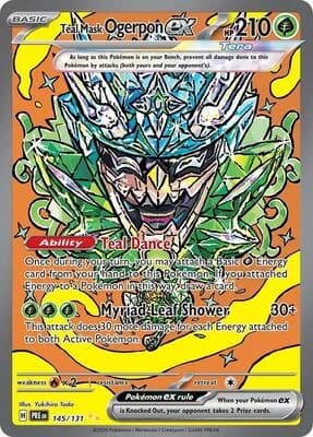 Teal Mask Ogerpon ex - Prismatic Evolutions 145/131 - Resim 1